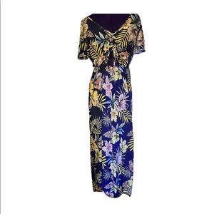 Long floral Hawaii maxi dress